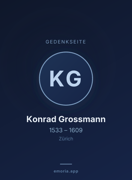 Gedenkportrait von Konrad Grossmann