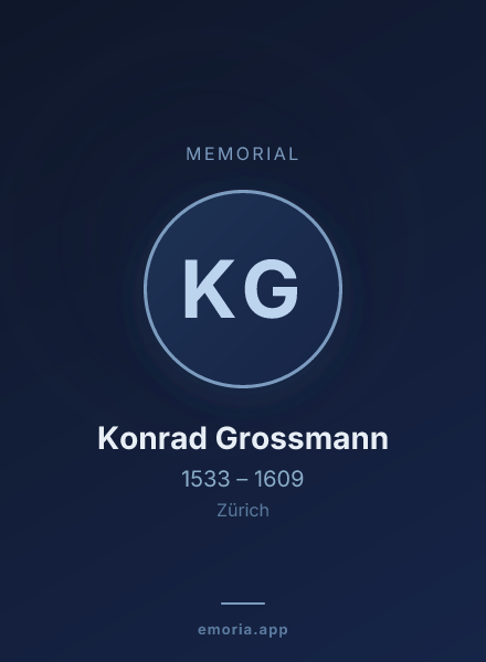 Memorial portrait of Konrad Grossmann