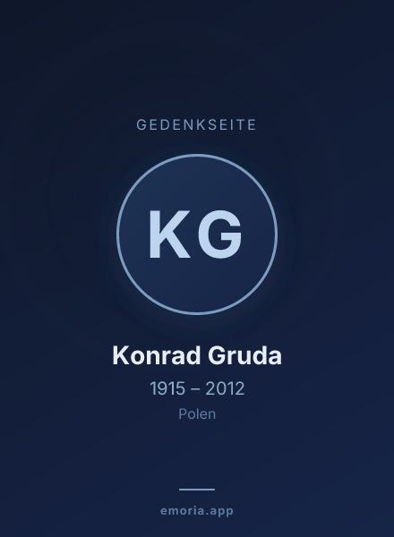 Gedenkportrait von Konrad Gruda