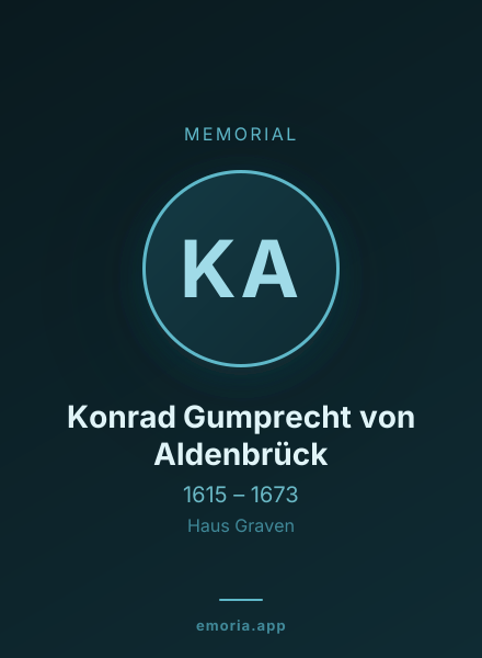Memorial portrait of Konrad Gumprecht von Aldenbrück