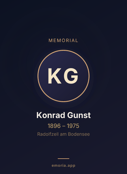 Memorial portrait of Konrad Gunst