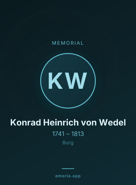 Memorial portrait of Konrad Heinrich von Wedel