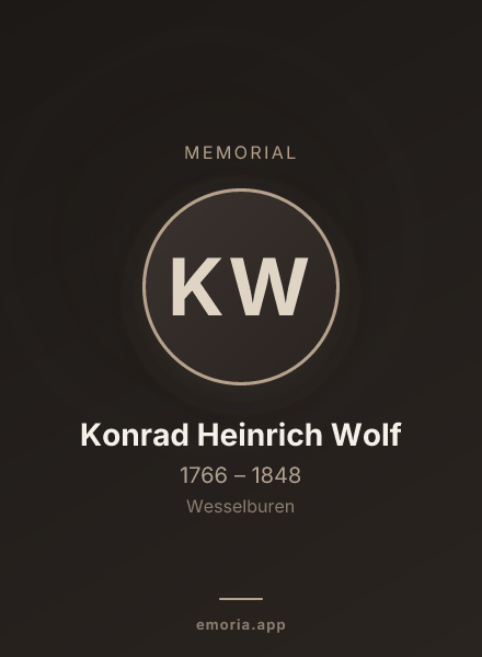 Memorial portrait of Konrad Heinrich Wolf