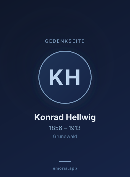 Gedenkportrait von Konrad Hellwig