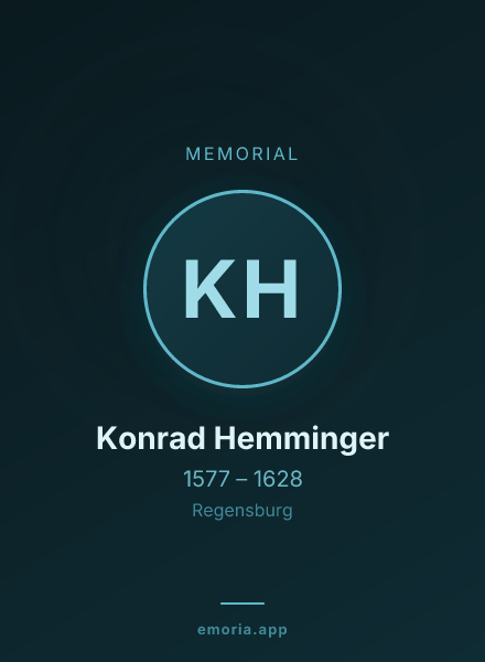 Memorial portrait of Konrad Hemminger