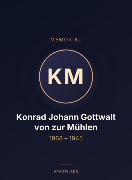 Memorial portrait of Konrad Johann Gottwalt von zur Mühlen