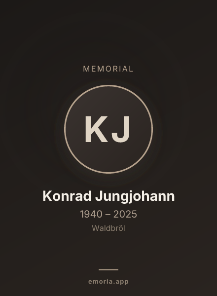 Memorial portrait of Konrad Jungjohann