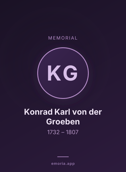 Memorial portrait of Konrad Karl von der Groeben