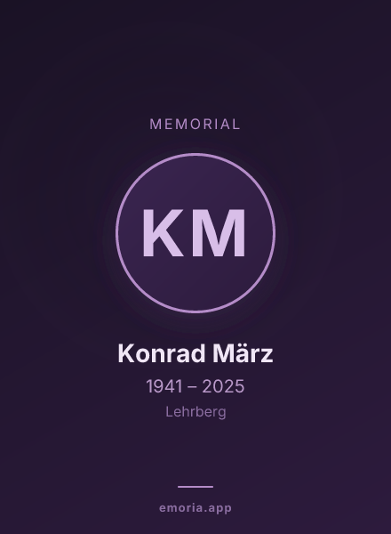Memorial portrait of Konrad März