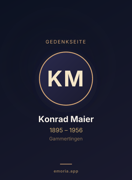 Gedenkportrait von Konrad Maier