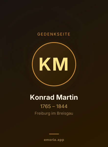 Gedenkportrait von Konrad Martin