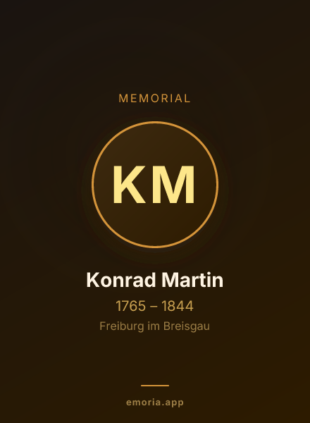Memorial portrait of Konrad Martin