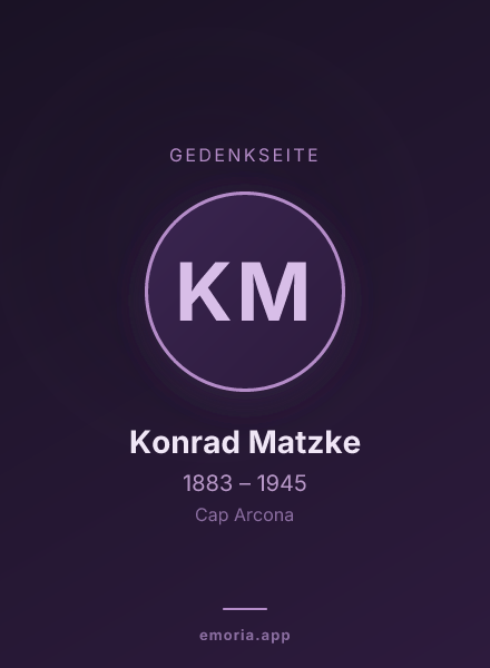 Gedenkportrait von Konrad Matzke