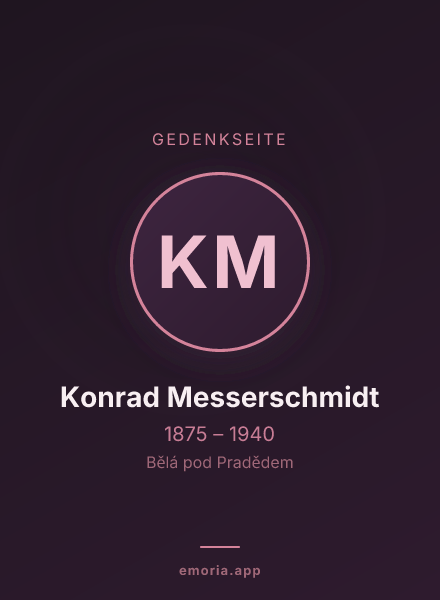 Gedenkportrait von Konrad Messerschmidt