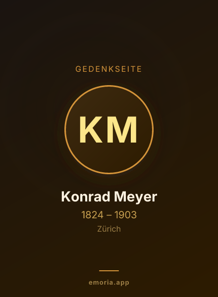 Gedenkportrait von Konrad Meyer