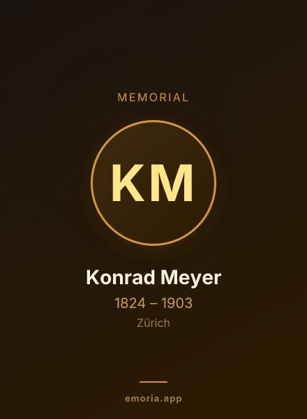 Memorial portrait of Konrad Meyer