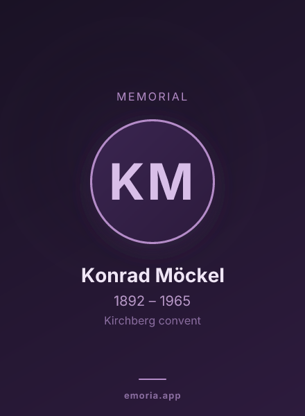 Memorial portrait of Konrad Möckel