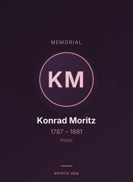 Memorial portrait of Konrad Moritz