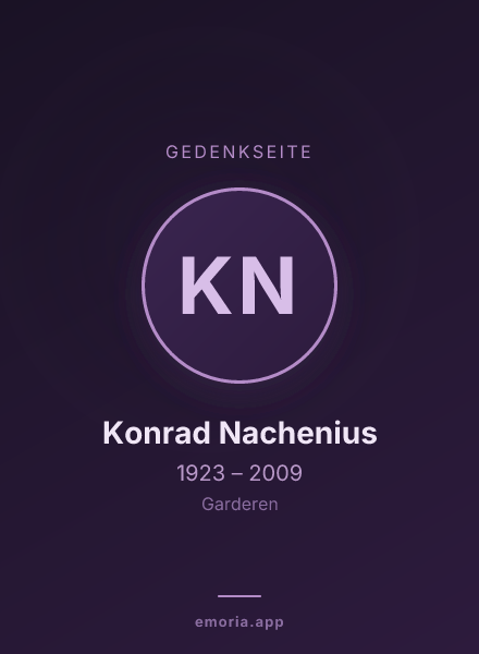 Gedenkportrait von Konrad Nachenius