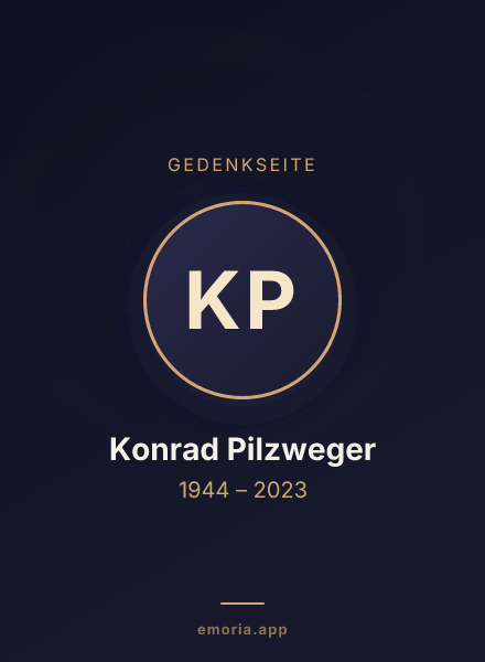 Gedenkportrait von Konrad Pilzweger
