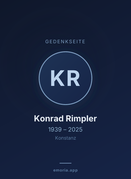 Gedenkportrait von Konrad Rimpler