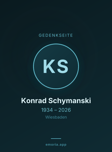 Gedenkportrait von Konrad Schymanski