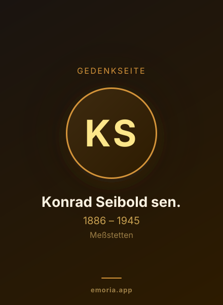 Gedenkportrait von Konrad Seibold sen.