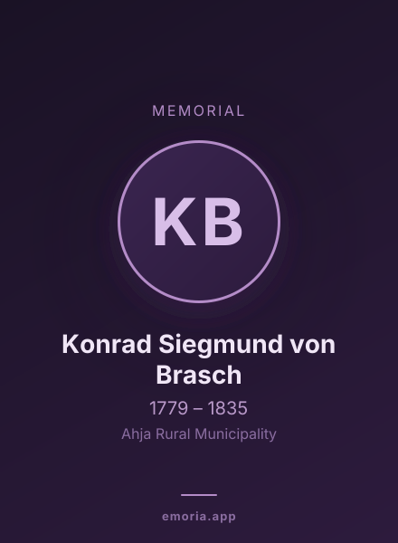 Memorial portrait of Konrad Siegmund von Brasch