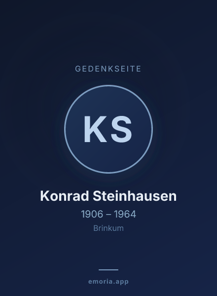 Gedenkportrait von Konrad Steinhausen