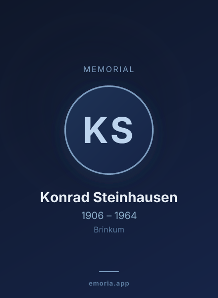 Memorial portrait of Konrad Steinhausen