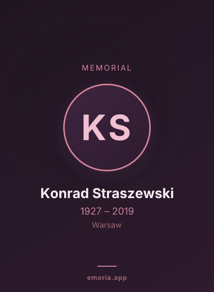 Memorial portrait of Konrad Straszewski
