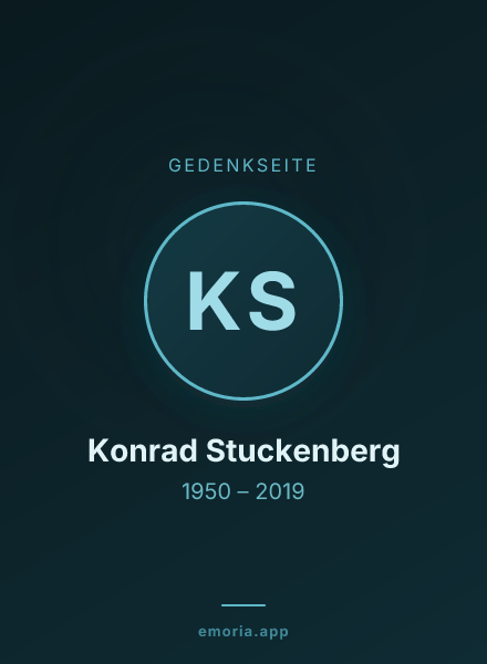 Gedenkportrait von Konrad Stuckenberg