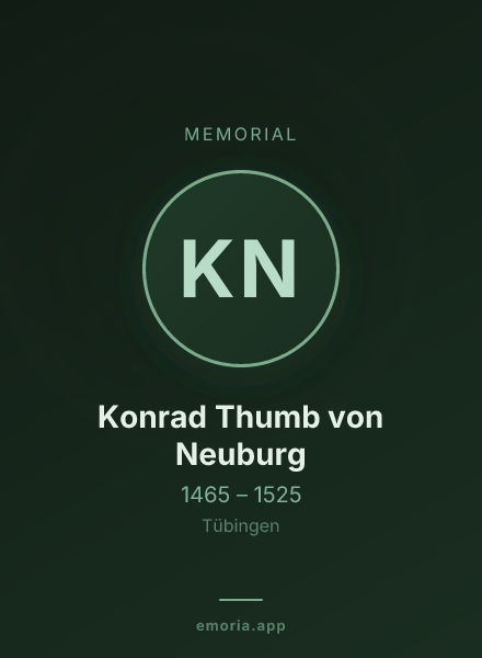 Memorial portrait of Konrad Thumb von Neuburg