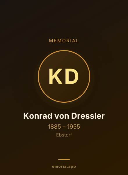 Memorial portrait of Konrad von Dressler