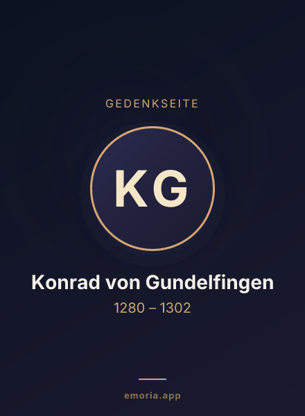 Gedenkportrait von Konrad von Gundelfingen