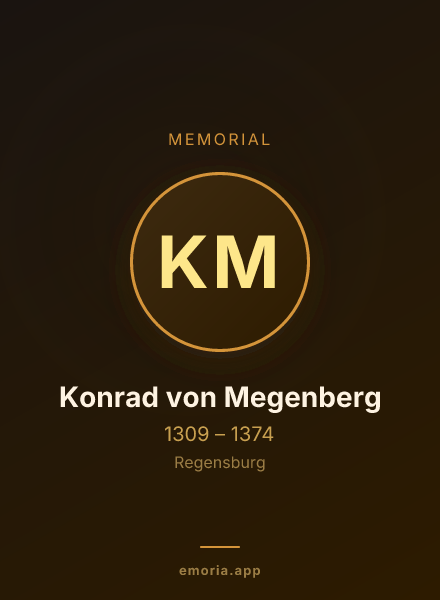 Memorial portrait of Konrad von Megenberg
