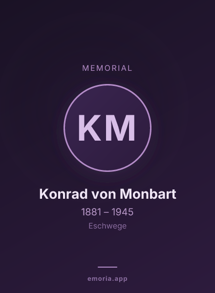 Memorial portrait of Konrad von Monbart