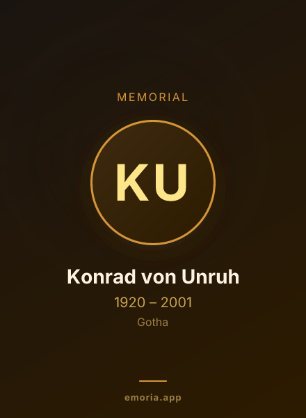 Memorial portrait of Konrad von Unruh