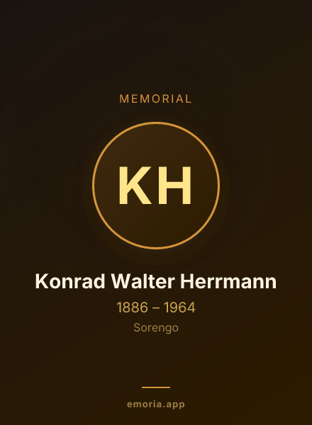 Memorial portrait of Konrad Walter Herrmann