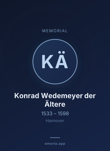 Memorial portrait of Konrad Wedemeyer der Ältere