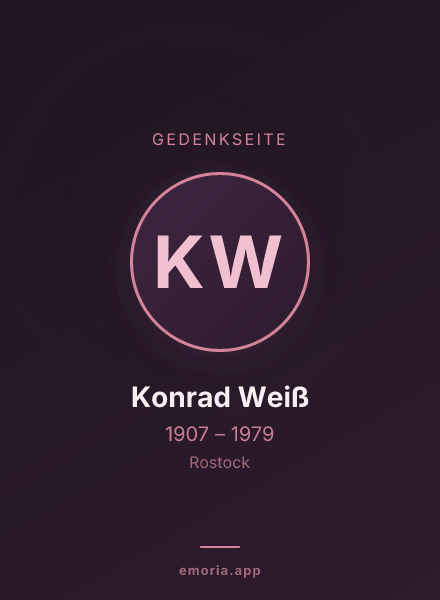 Gedenkportrait von Konrad Weiß