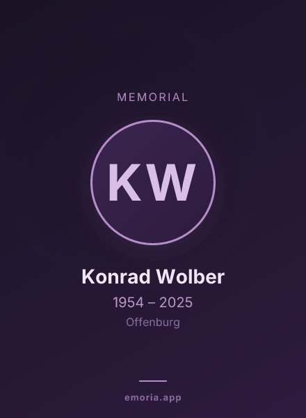 Memorial portrait of Konrad Wolber