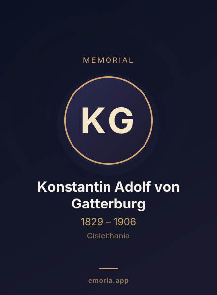 Memorial portrait of Konstantin Adolf von Gatterburg