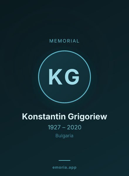 Memorial portrait of Konstantin Grigoriew