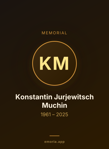 Memorial portrait of Konstantin Jurjewitsch Muchin