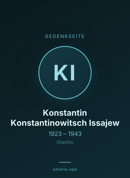 Gedenkportrait von Konstantin Konstantinowitsch Issajew