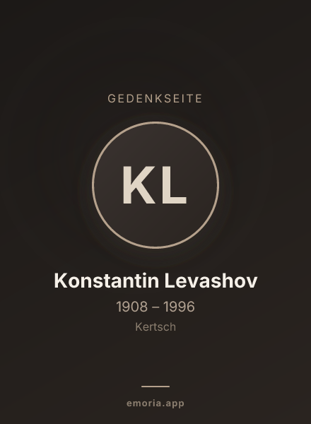 Gedenkportrait von Konstantin Levashov