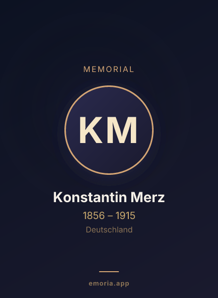 Memorial portrait of Konstantin Merz