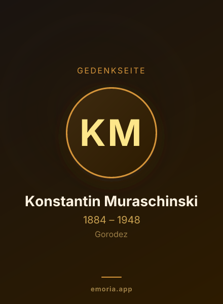 Gedenkportrait von Konstantin Muraschinski