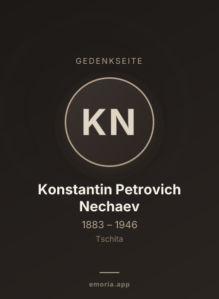 Gedenkportrait von Konstantin Petrovich Nechaev